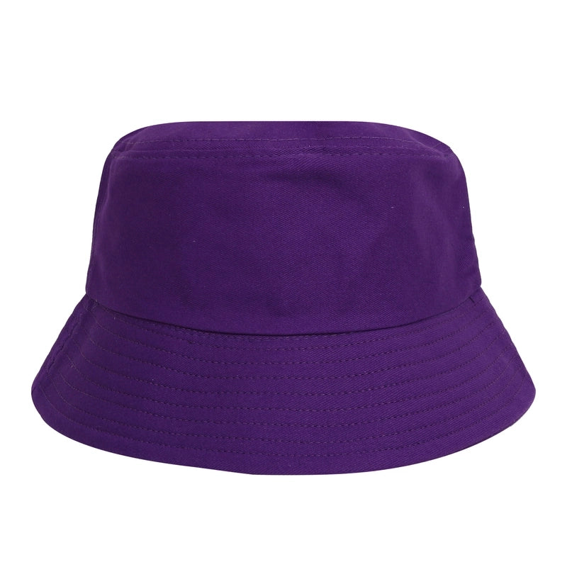 Unisex Minimalist Classic Style Solid Color Curved Eaves Bucket Hat