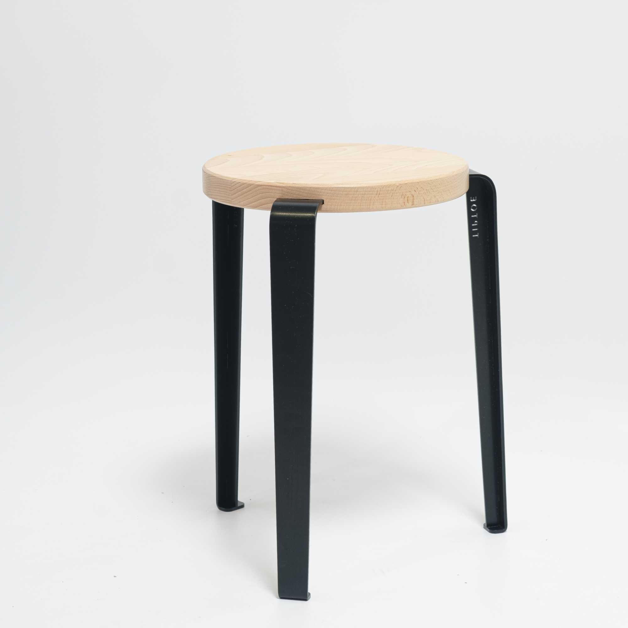 refurbished | Tiptoe LOU Stool. Black/Beech
