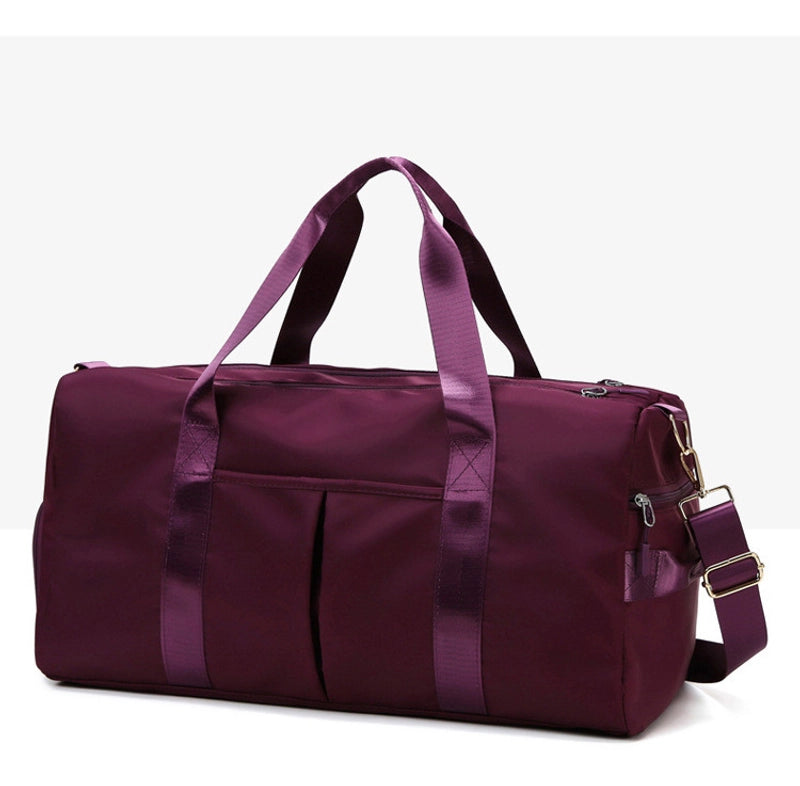 Unisex Fashion Solid Color Nylon Waterproof Travel Bags