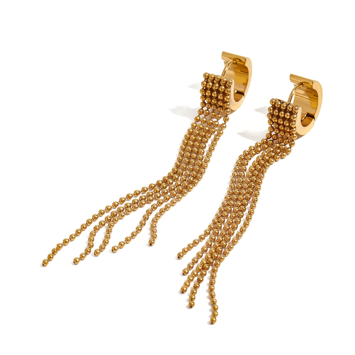 Stainless Steel Tassel Earrings Ear Studs Ear Buckles Titanium Steel Earrings Earrings