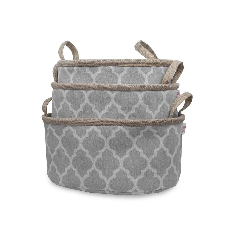 Woven Storage Baskets. Set of 3