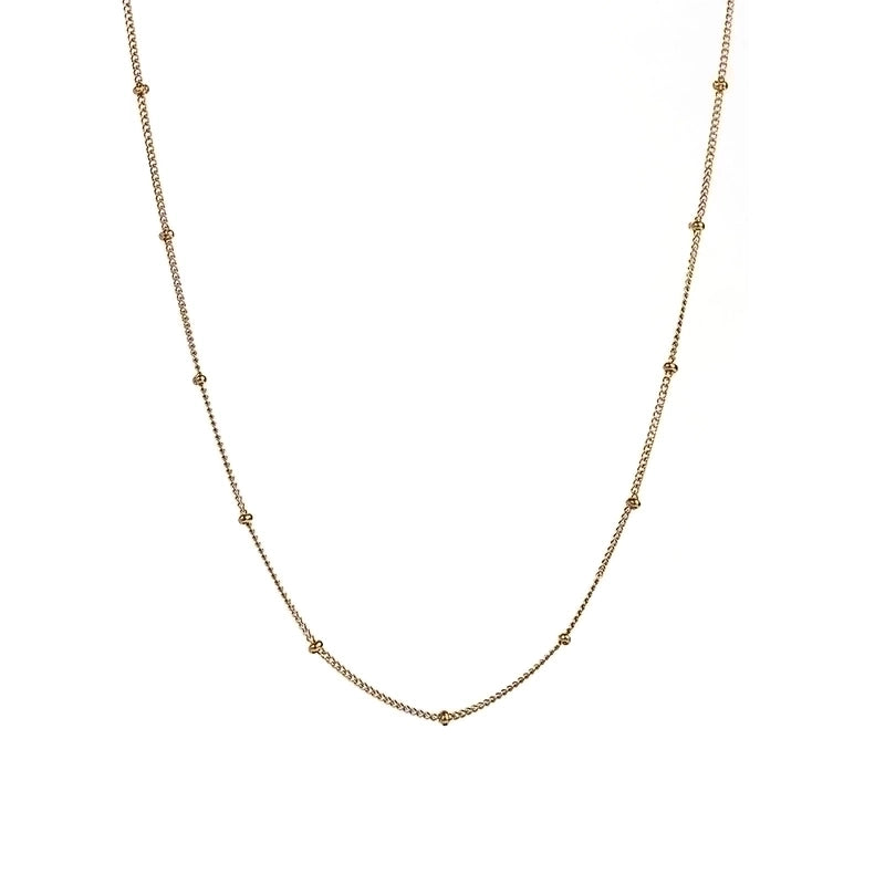 Casual Minimalist Solid Color 304 Stainless Steel 18K Gold Plated Stainless Steel Necklaces
