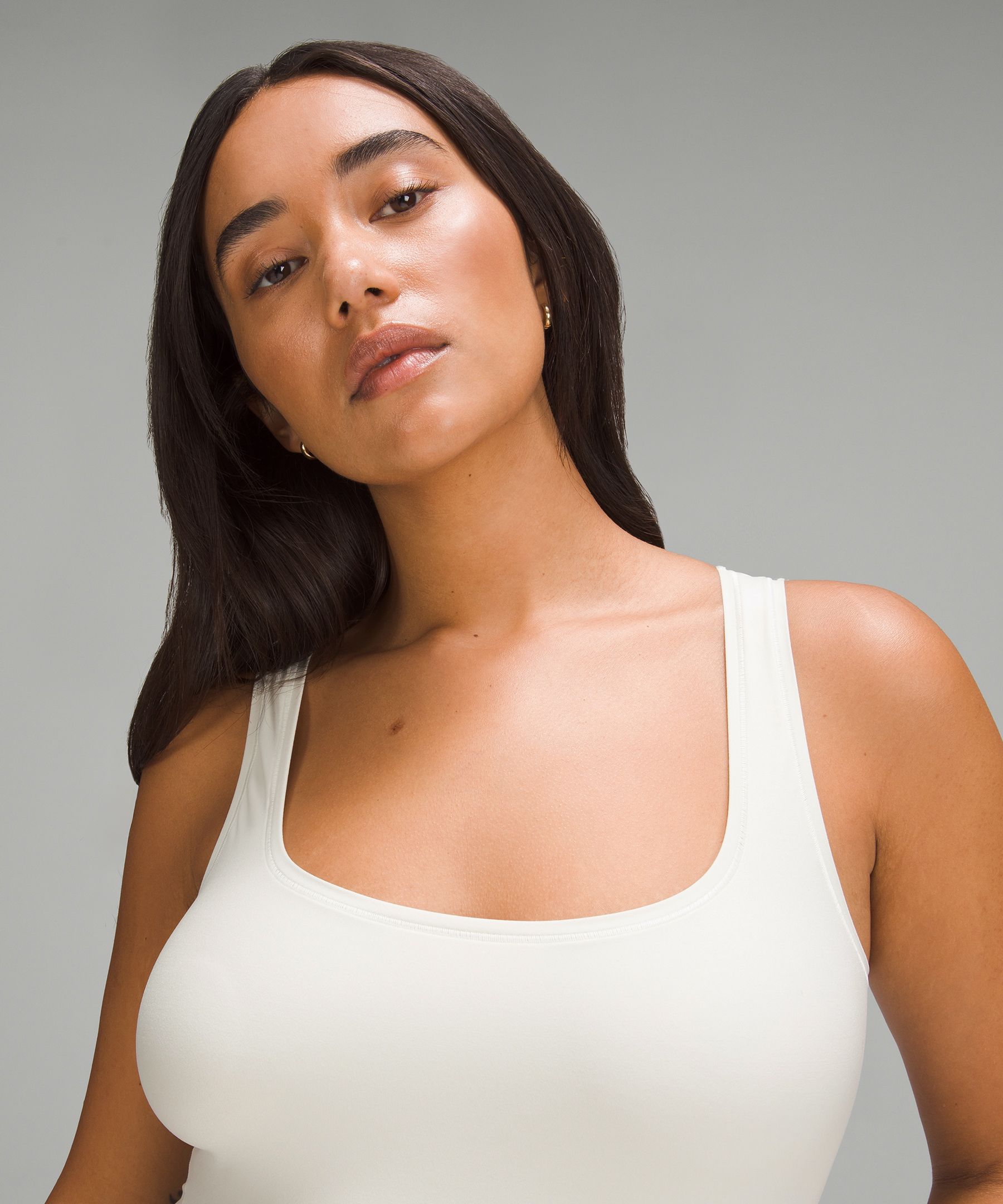 Wundermost Ultra-Soft Nulu Square-Neck Sleeveless Bodysuit