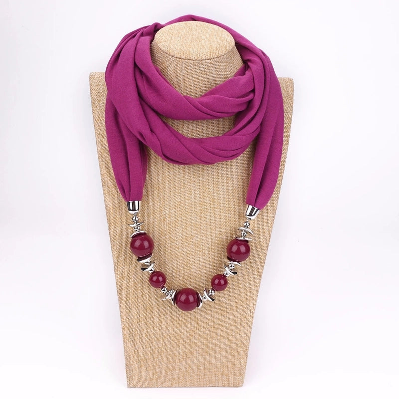 Women's Minimalist Solid Color Polyester Scarf