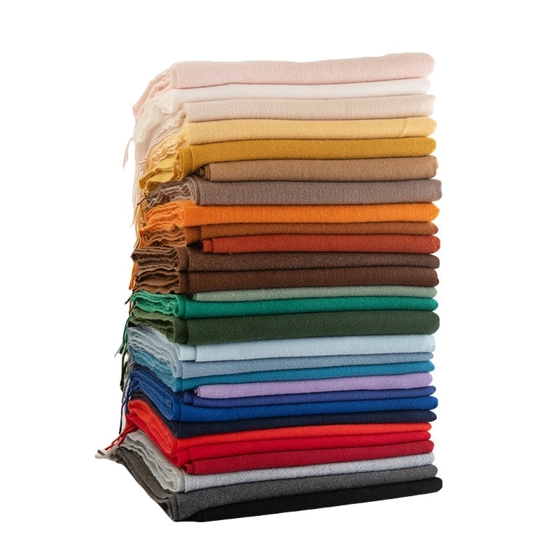 New Solid Color Autumn And Winter Scarf Windproof Warm Shawl Women's High-end  Women's Imitation Cashmere Scarf