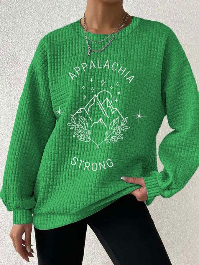 Women's Appalachia Strong Print Casual Sweatshirt