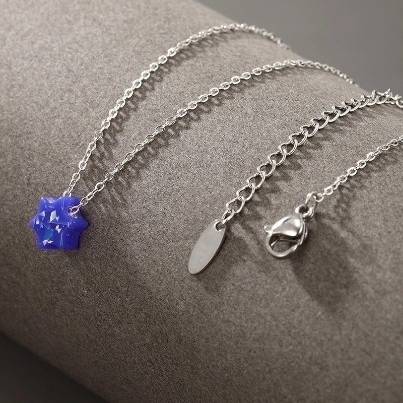 304 Stainless Steel Plastic XUPING Minimalist Hexagram Cross Pendant Necklace