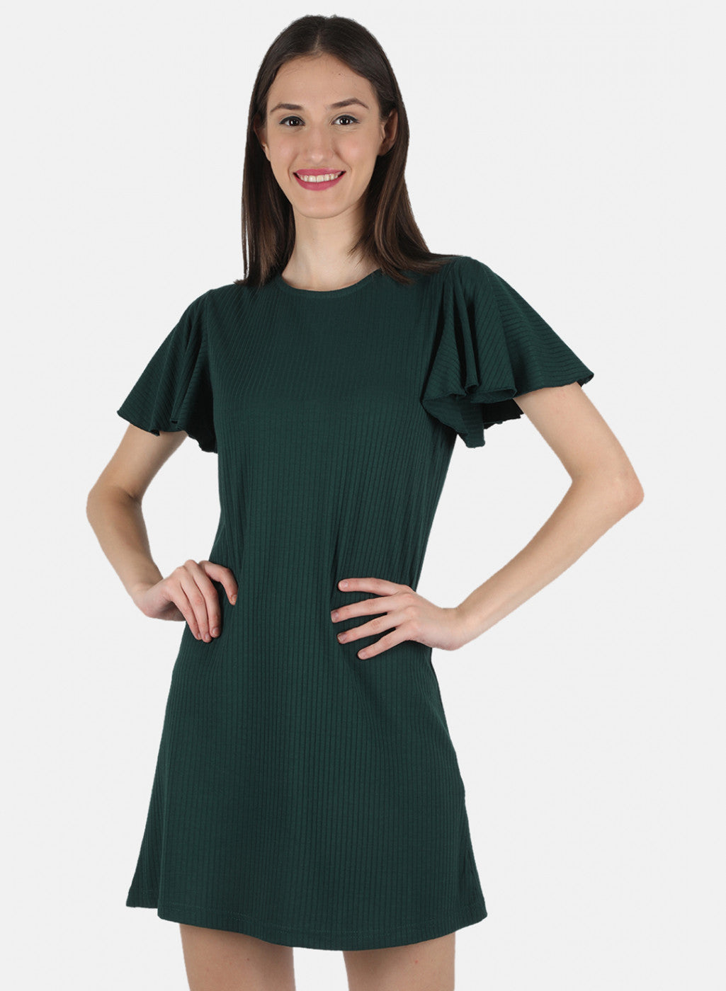 Women Green Plain Tunic