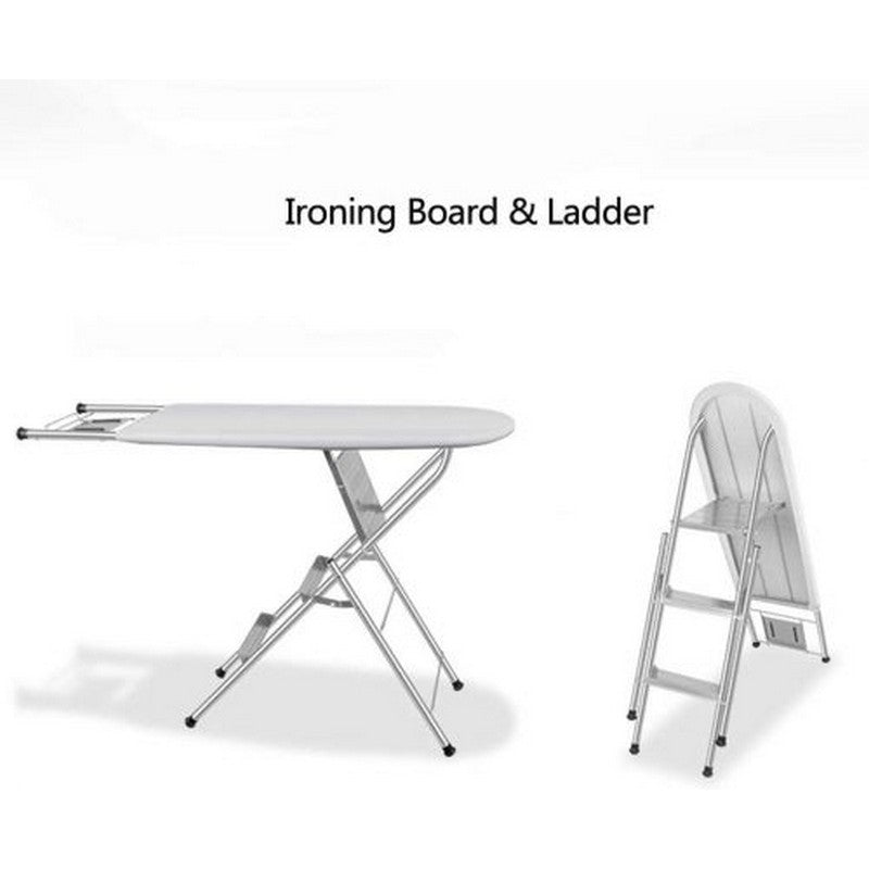 Folding Ironing Board Ladder Multi-Functional With 3-Steps Ladder