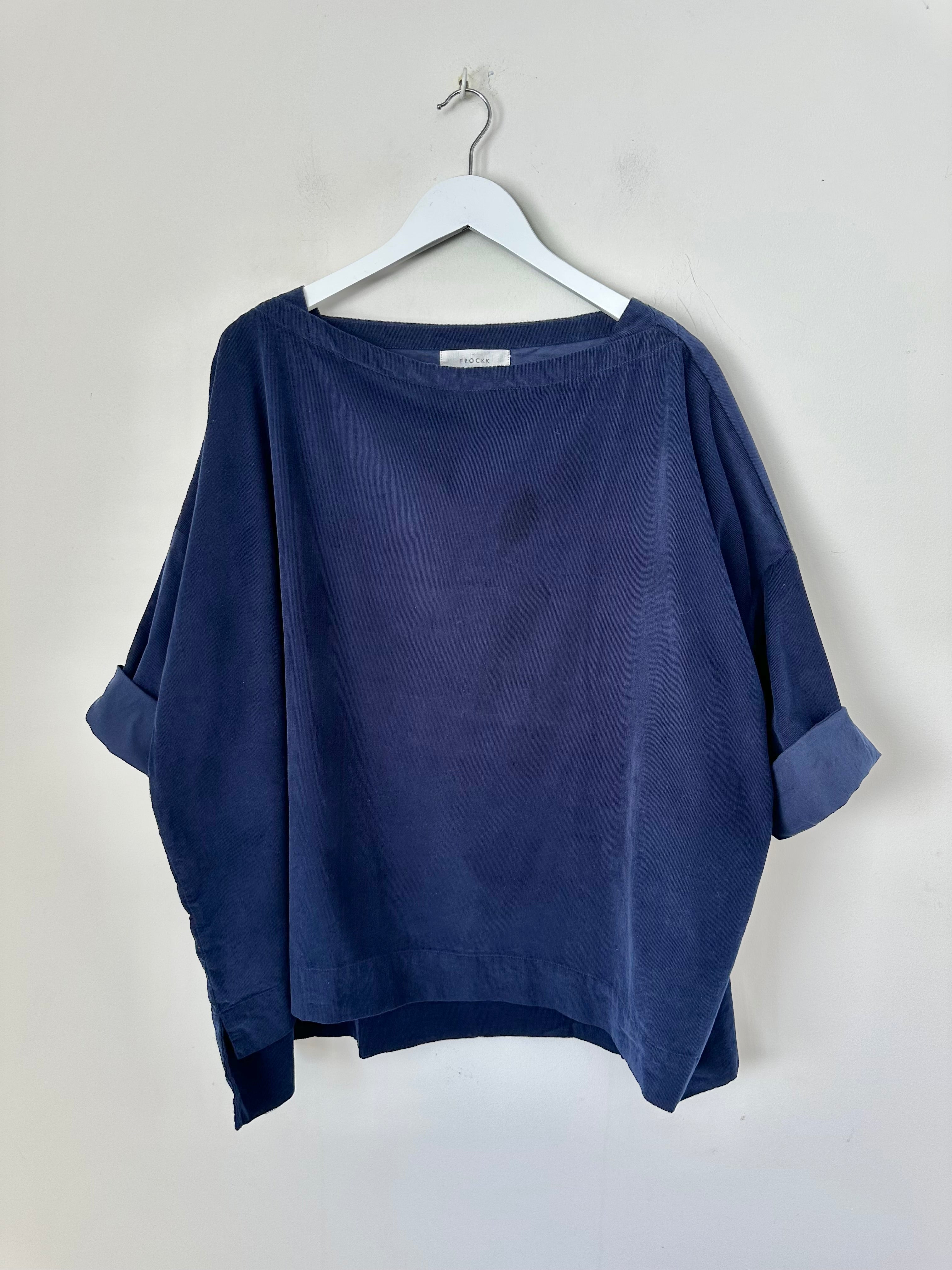 avril top - indigo cord