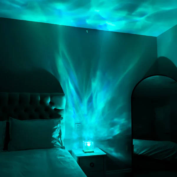 Dynamic Shadow Water Pattern Rotating Atmosphere Night Light