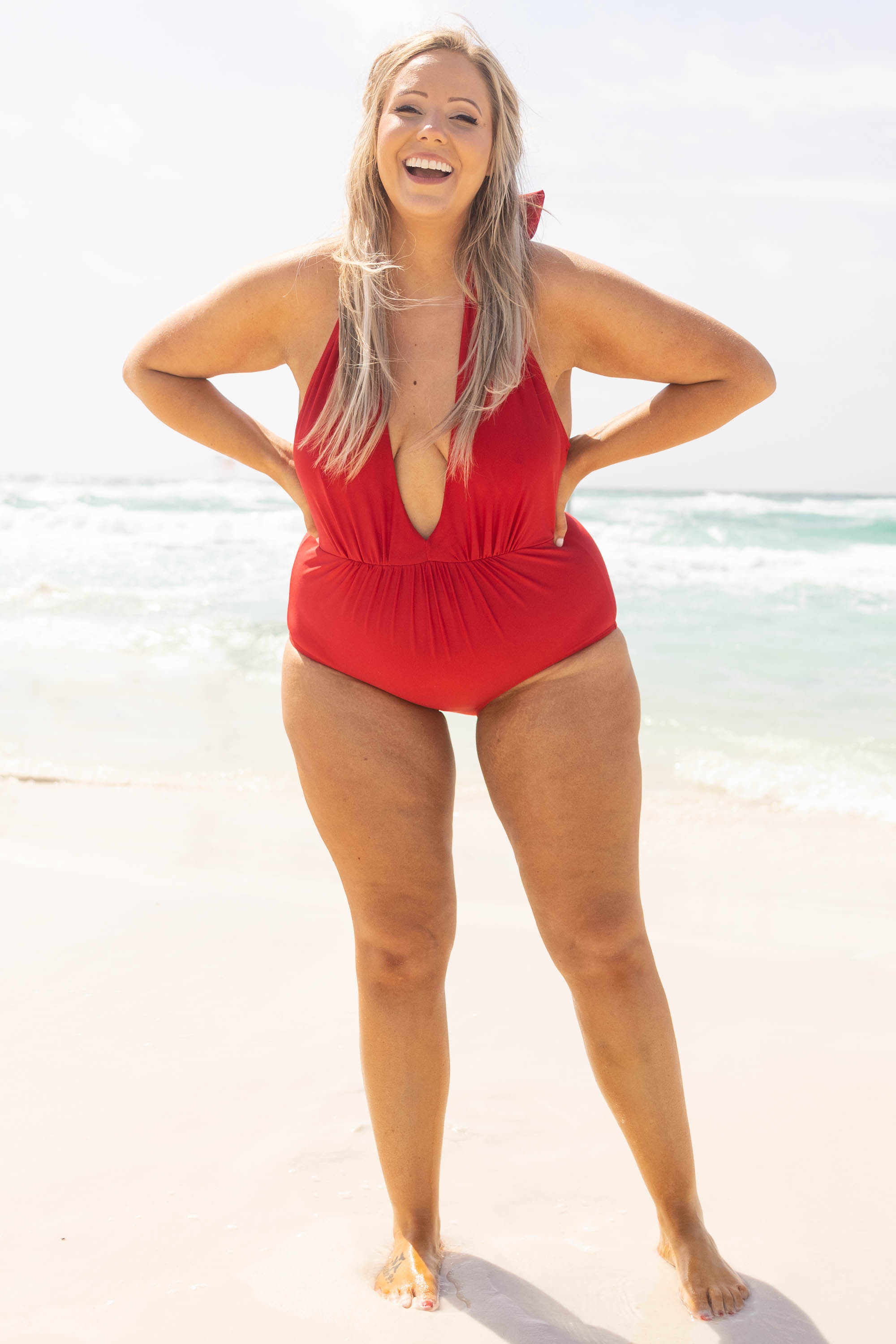 Deep Sea Diva Swimsuit. Red