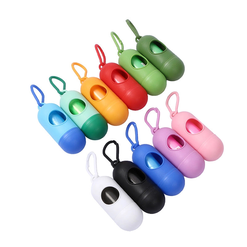 5 Pieces Minimalist Classic Style Plastic Solid Color Pet Garbage Bag