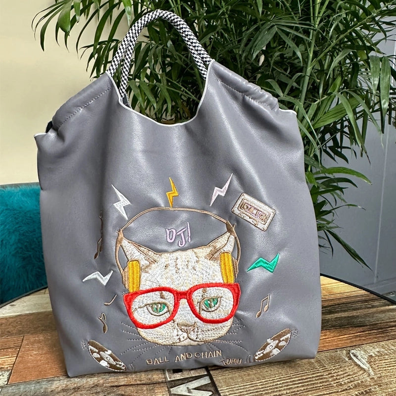 Women's Medium Pu Leather Color Block Vintage Style Classic Style Square Open Underarm Bag