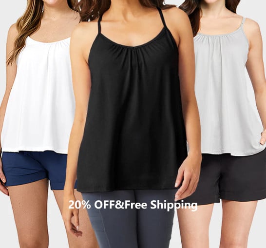 Loose-fitting Tank Top With Built-in Bra