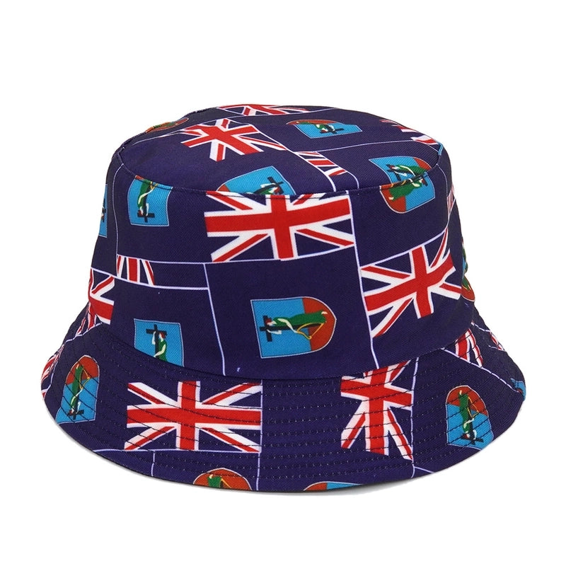Unisex Basic Geometric Big Eaves Bucket Hat
