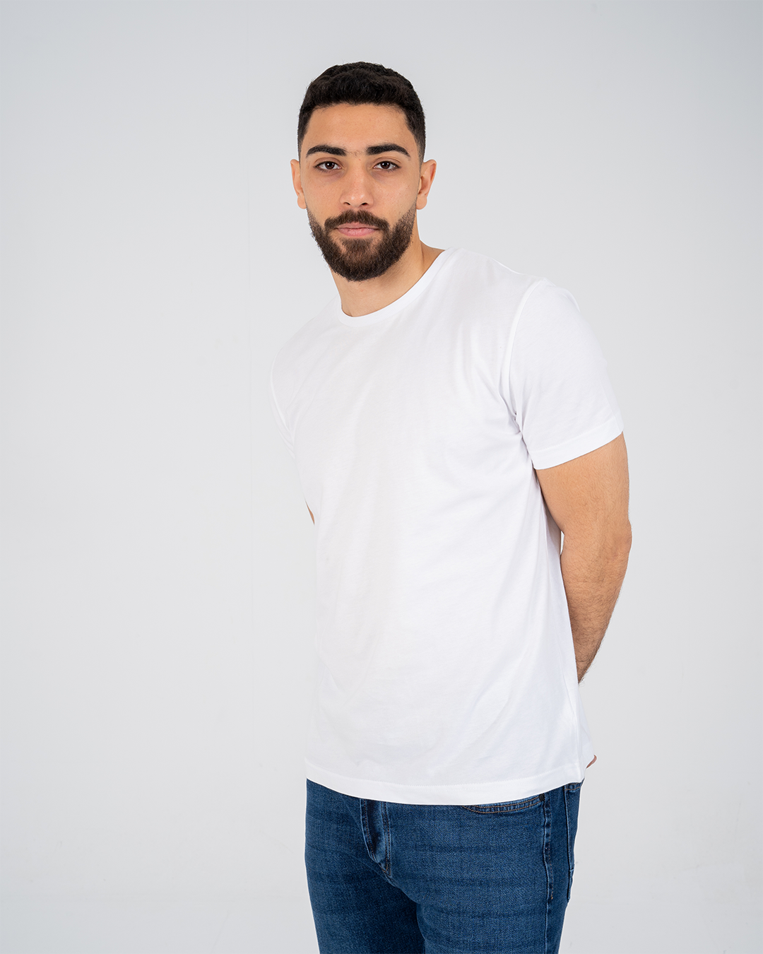 Men Round Neck T-Shirt Half-Sleeves
