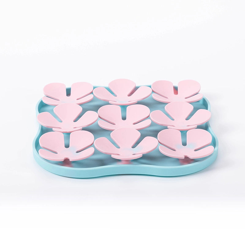 Elegant Minimalist Silica Gel Solid Color Pet Tableware