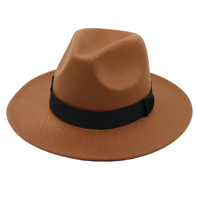 Beach Ferdo Hat Tie-dyed Top Hat Jazz Hat Men And Women Felt Hat Temperament Woolen Hat Trend