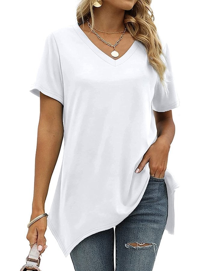 Women's V-Neck Short Sleeve T-Shirt