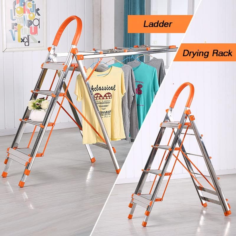 ALUMINIUM CLOTHES DRYING RACK WITH LADDER