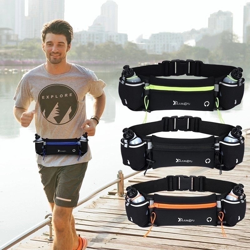 Unisex Sports Solid Color Lycra Waist Bags