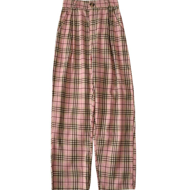 Ulzzang Plaid Pants KF9115