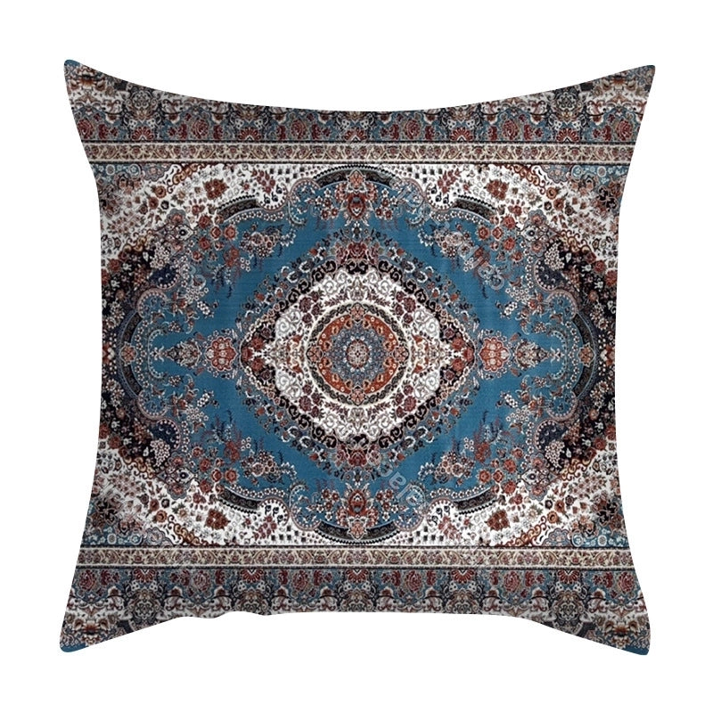 Ethnic Style Geometric Fibre Peach Skin Pillow Cases