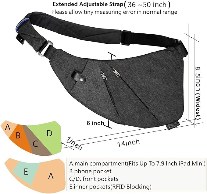 Anti-Theft Travel Chest Bag