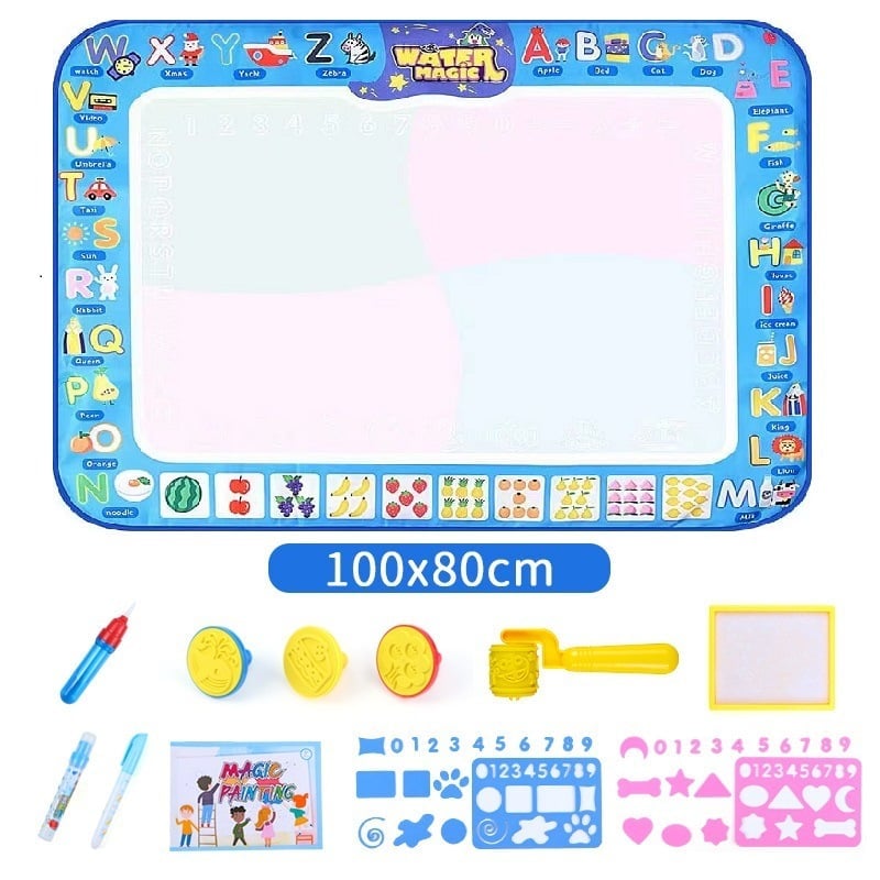 🎁Water Doodle Mat .Aqua Painting Drawing Mat Mess Free Learning Toy Mat