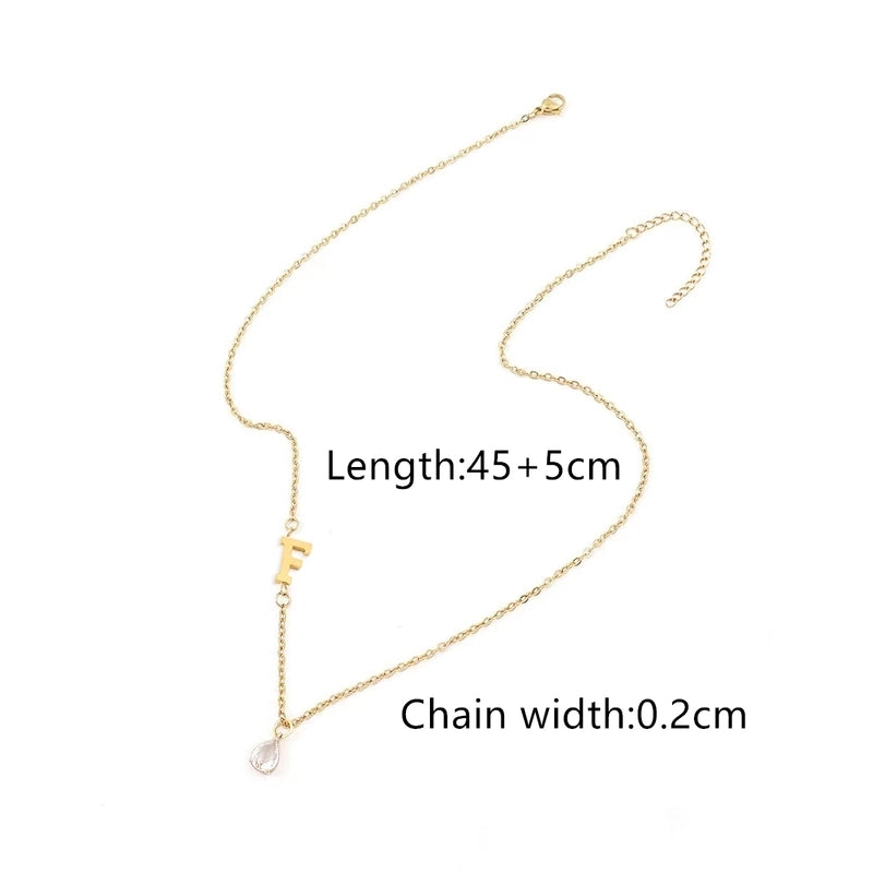 Casual Classic Style Letter 201 Stainless Steel 304 Stainless Steel Pendant Necklace