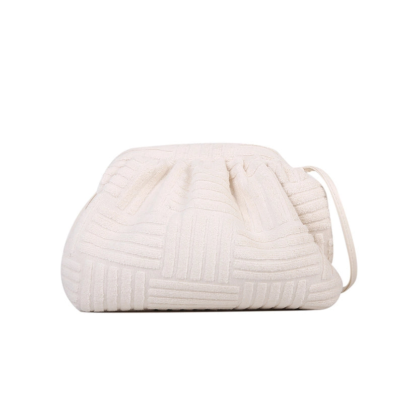 Women's Small All Seasons Plush Basic Cloud Shape Bag