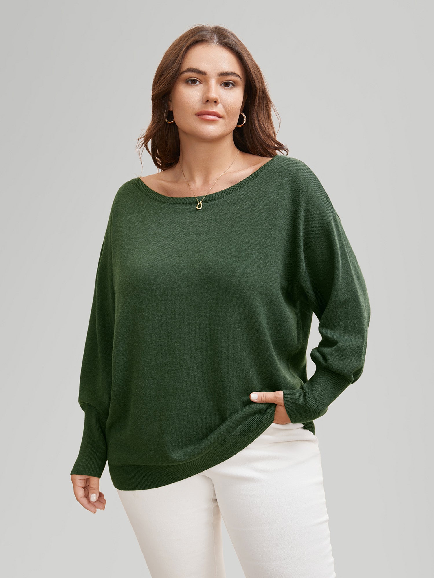 Supersoft Essentials Boat Neck Drop Shoulder Pullover