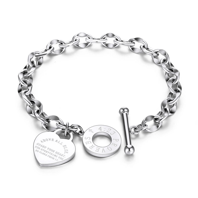 Luxurious Classic Style Shiny Heart Shape Titanium Steel 18K Gold Plated Artificial Rhinestones Bracelets In Bulk
