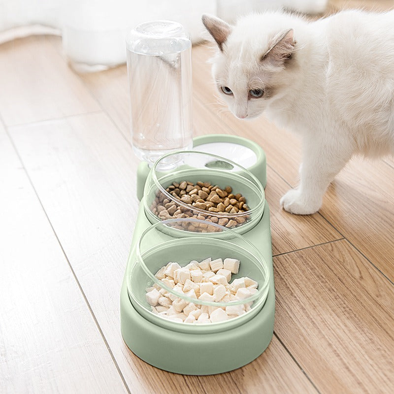 Double Bowls Feeding Container