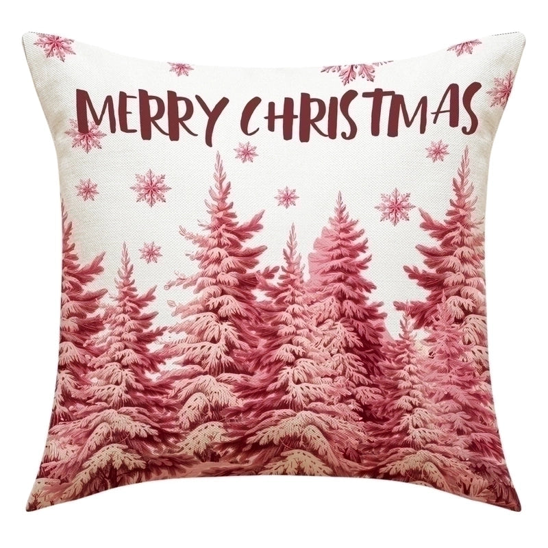 Christmas Vacation Letter Linen Pillow Cases Couch & Sofa Decor