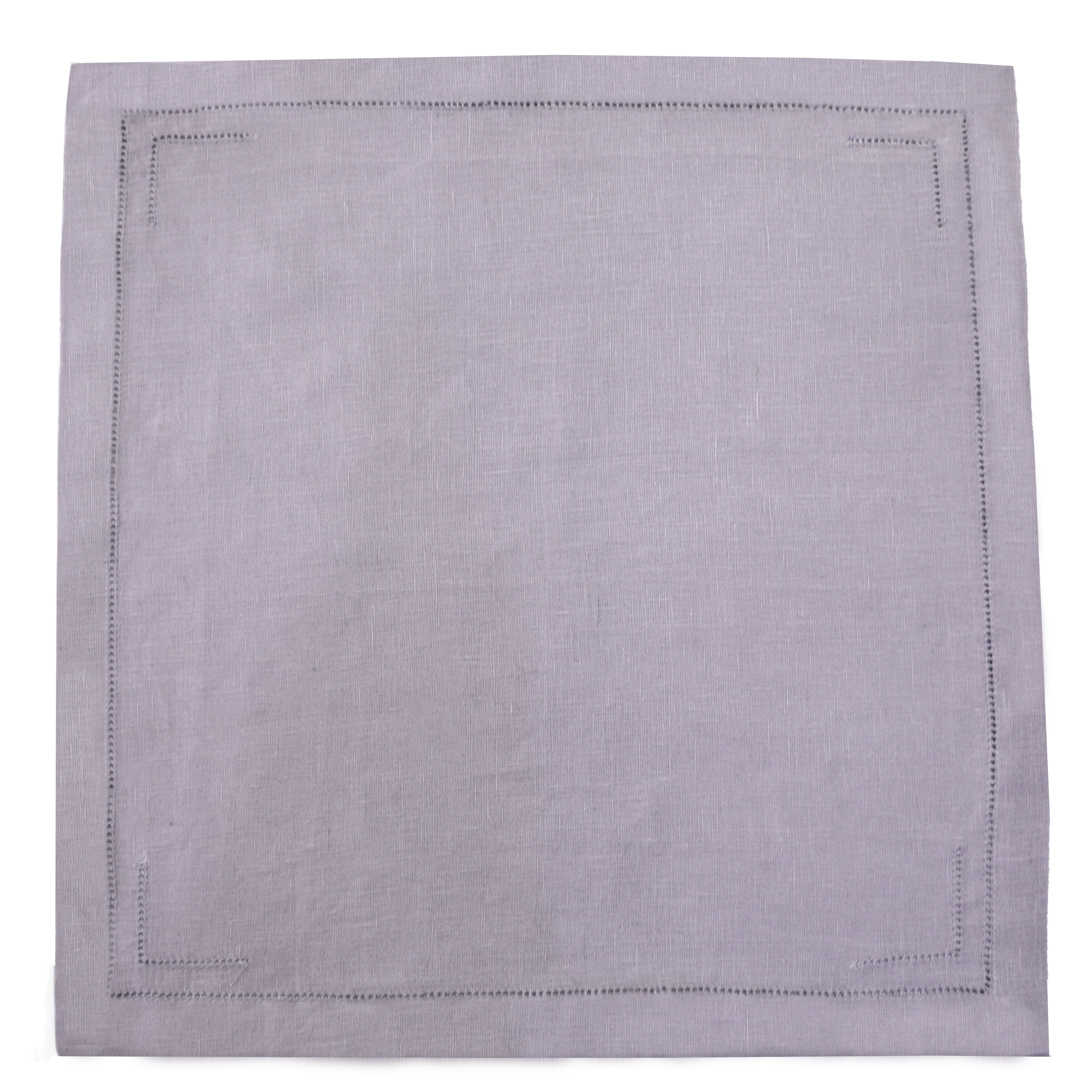 Lavender 100% Linen Incomplete Hemstitch Napkins