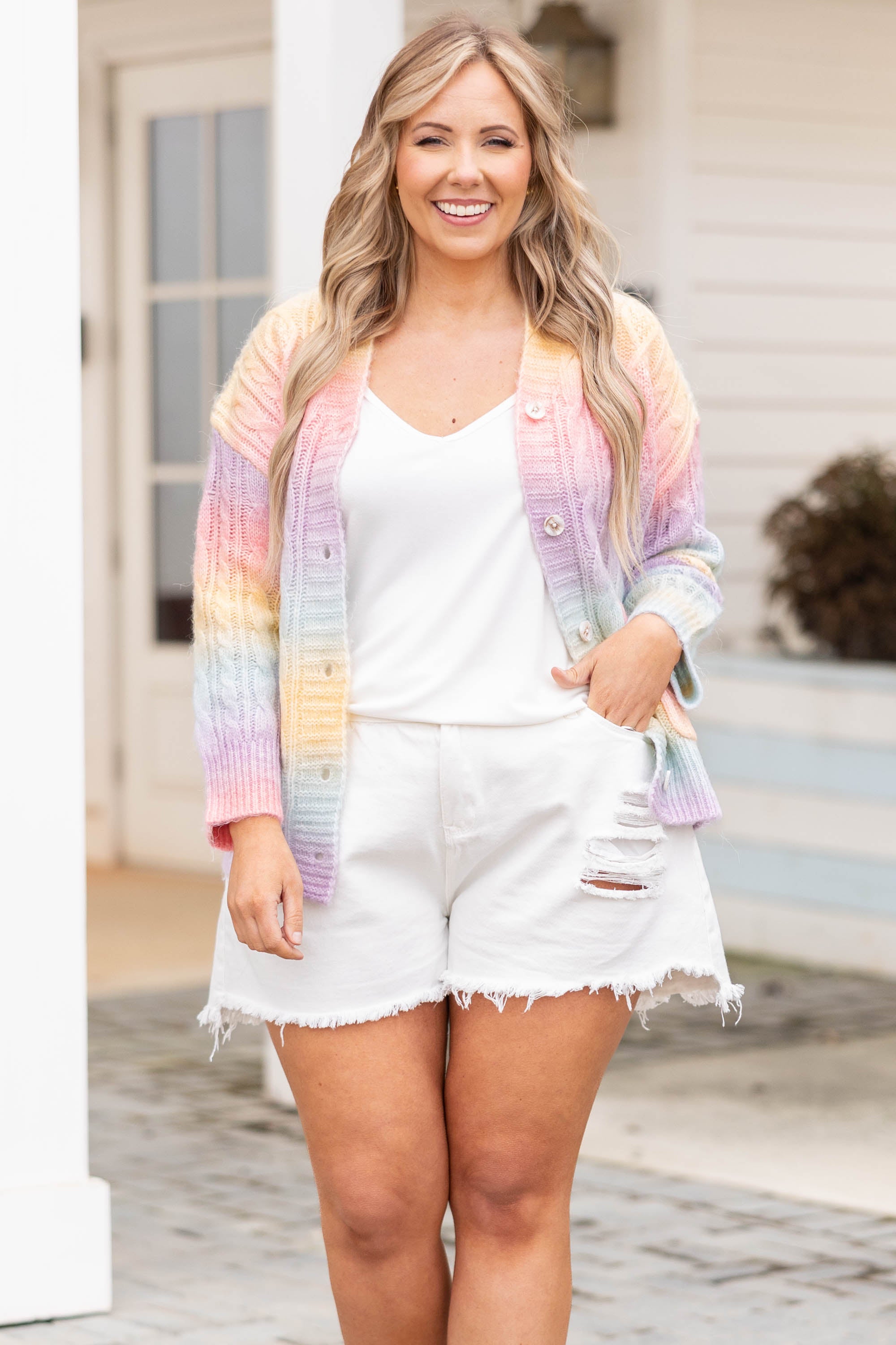 Unbreakable Happiness Cardigan. Multi