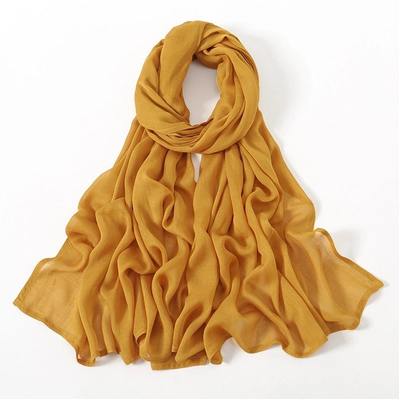 Women's Elegant Minimalist Solid Color Rayon Kerchief
