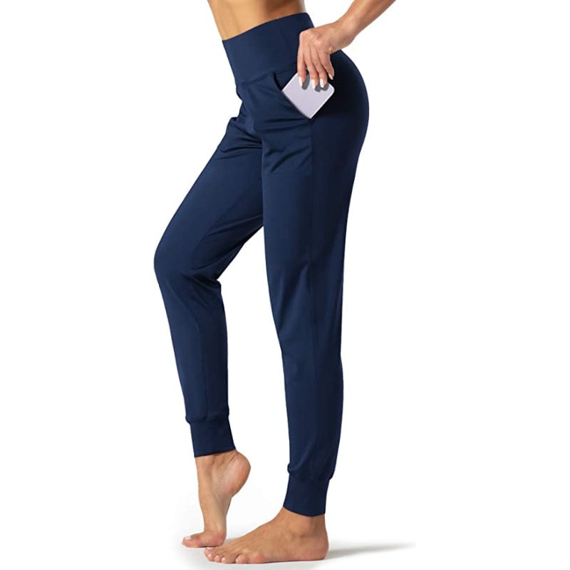 Joggers For Women High Waist Active Sweatpants Lightweight Tapered Lounge Yoga Athletic Pants With Pockets