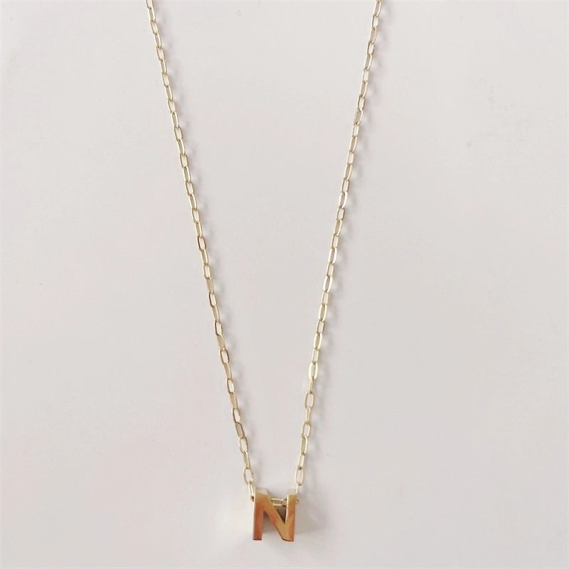 Casual Classic Style Streetwear Letter 304 Stainless Steel Plating Pendant Necklace
