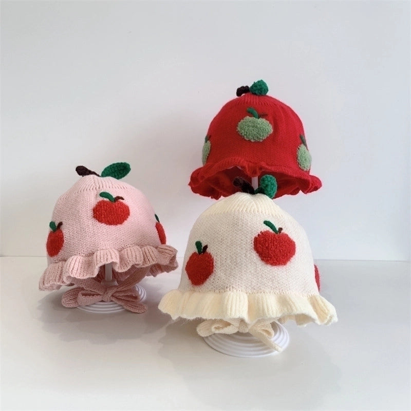 Girl's Cartoon Style Sweet Minimalist Fruit Bucket Hat