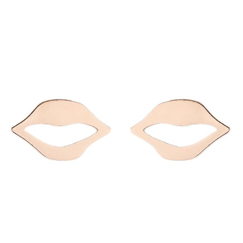 1 Pair Minimalist Heart Shape Plating 304 Stainless Steel 18K Gold Plated Earrings