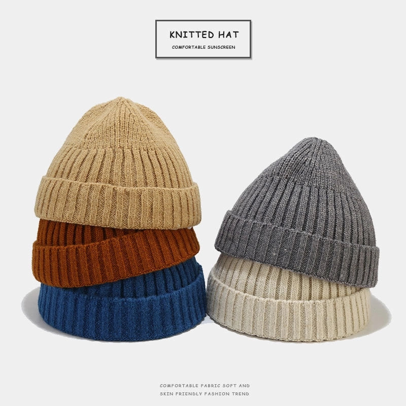 Korean Hat For Men And Women Autumn And Winter Knitted Hat Hip Hop Watery Hat