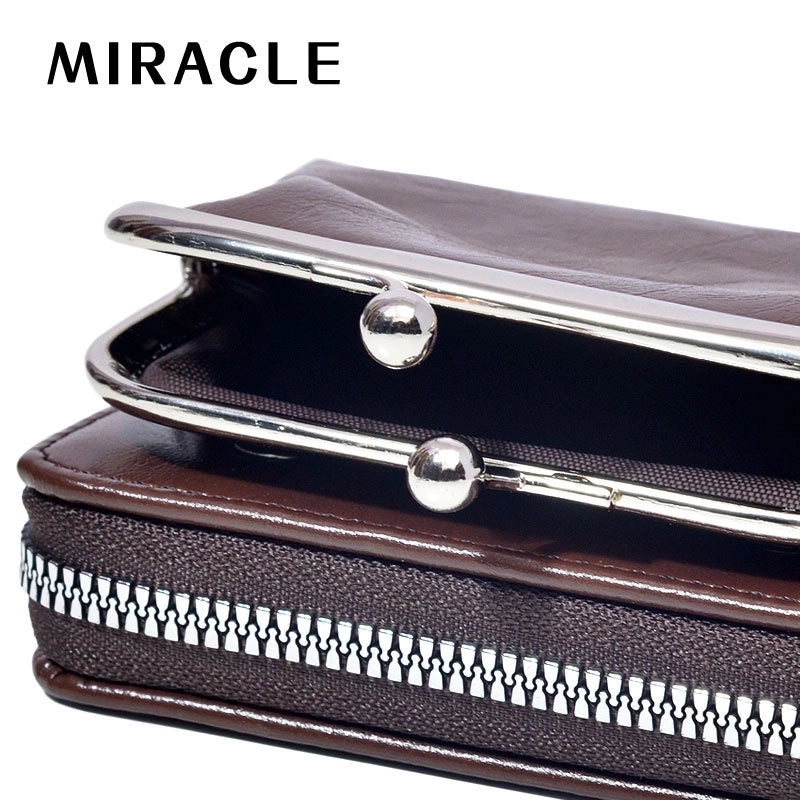 Women's Solid Color Pu Leather Zipper Coin Purses