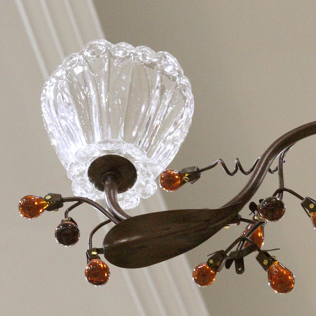 Brown Drops Chandelier