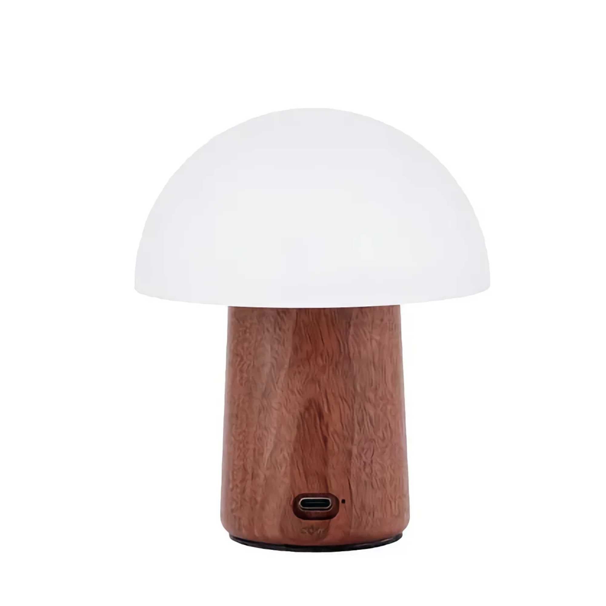 Alice Mushroom Lamp Mini . Walnut