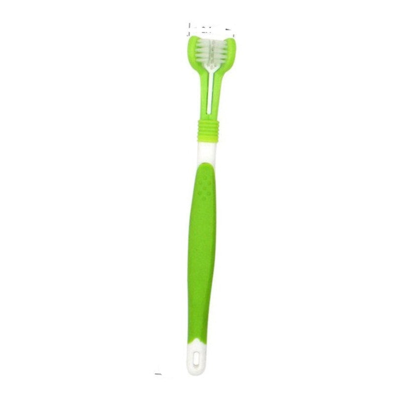 Three-Head Toothbrush For Dogs