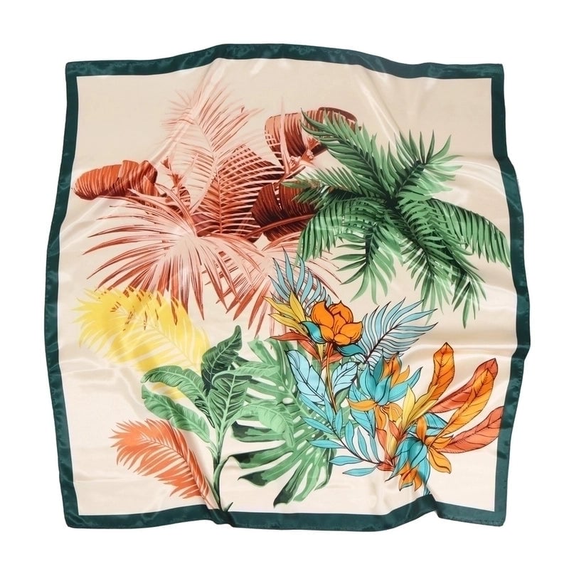 Women's Beach Coconut Tree Satin Printing Scarves & Gloves