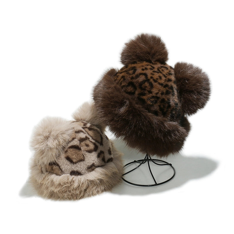 Unisex Elegant Minimalist Leopard Printing Eaveless Beanie Hat